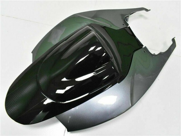 Suzuki GSXR 600/750 Motorrad Verkleidung 2006-2007 - Silber Glanzendes Schwarz