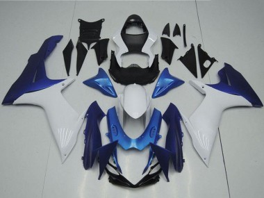 Suzuki GSXR 600/750 Motorrad Verkleidung 2011-2024 - Weiss Hellblau