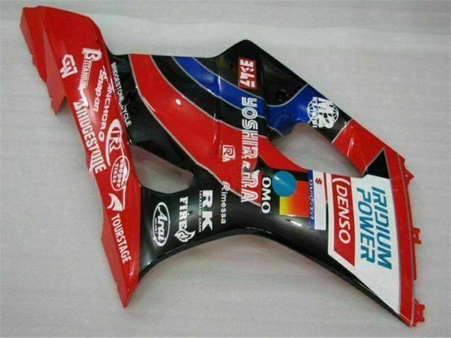 Suzuki GSXR 1000 Motorrad Verkleidung 2003-2004 - Rot Schwarz Blau Yoshimura