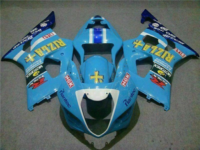 Suzuki GSXR 1000 Motorrad Verkleidung 2003-2004 - Blau Weiss Gelb Rizla