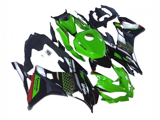 Kawasaki ZX25R ZX-25R Motorrad Verkleidung 2019-2025 - Grun Schwarz Rot Bienenwabe