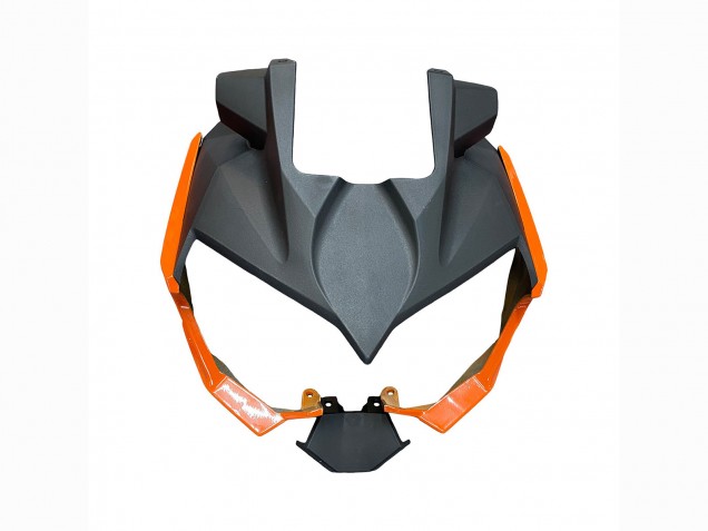 Kawasaki Z400 Motorrad Verkleidung 2018-2024 - Orange Glanzendes Schwarz