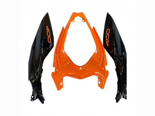 Kawasaki Z400 Motorrad Verkleidung 2018-2024 - Orange Glanzendes Schwarz