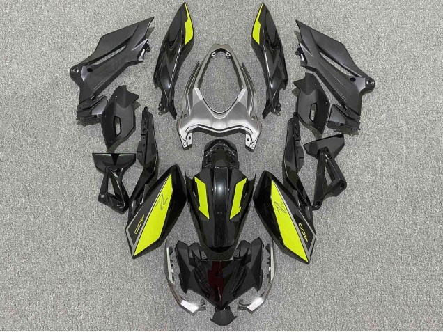 Kawasaki Z400 Motorrad Verkleidung 2018-2024 - Matt Schwarz Gelb