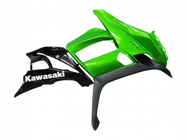 Kawasaki Z1000SX Motorrad Verkleidung 2010-2016 - Glanzendes Schwarz Matt Schwarz Grun