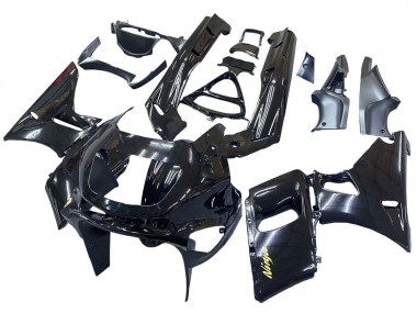 Kawasaki ZZR400 Motorrad Verkleidung 1993-2007 - Glanzendes Schwarz Gold Ninja