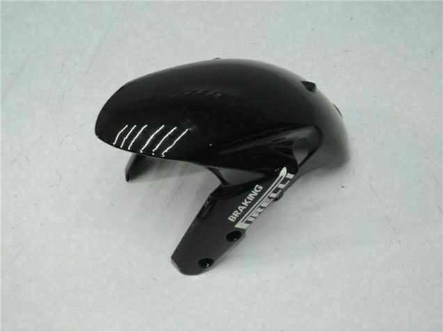 Suzuki GSXR 1000 Motorrad Verkleidung 2009-2016 - Glanzendes Schwarz Rot Leuchtfeuer Motul
