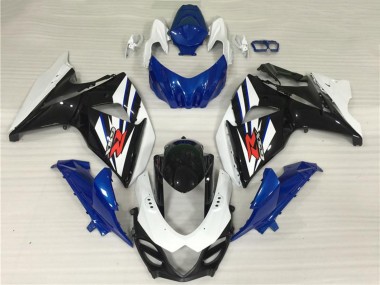 Suzuki GSXR 1000 Komplette Abs Verkleidung Kit 2009-2016 - Weiss Blau Schwarz