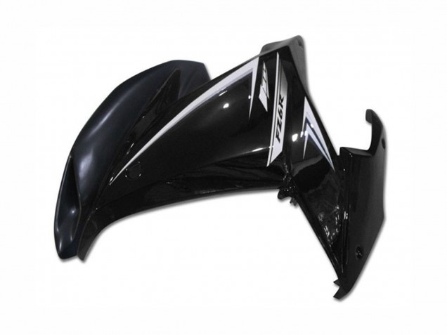 Yamaha FZ6R Motorrad Verkleidung 2009-2015 - Glanzendes Schwarz Weiss