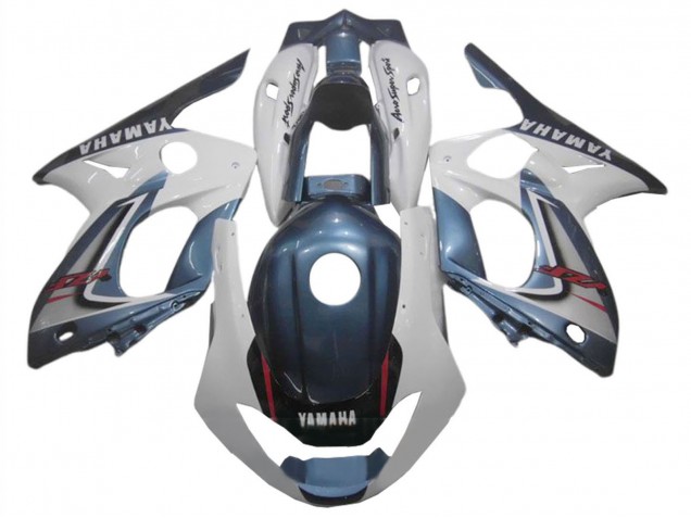 Yamaha YZF600R Thundercat Motorrad Verkleidung 1996-2007 - Dunkel Blau Weiss