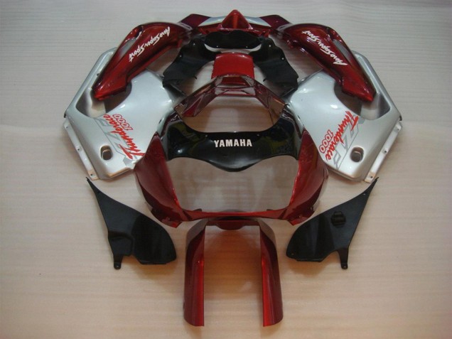 Yamaha YZF 1000R Thunderace Motorrad Verkleidung 1997-2007 - Rot Silber Thunderace