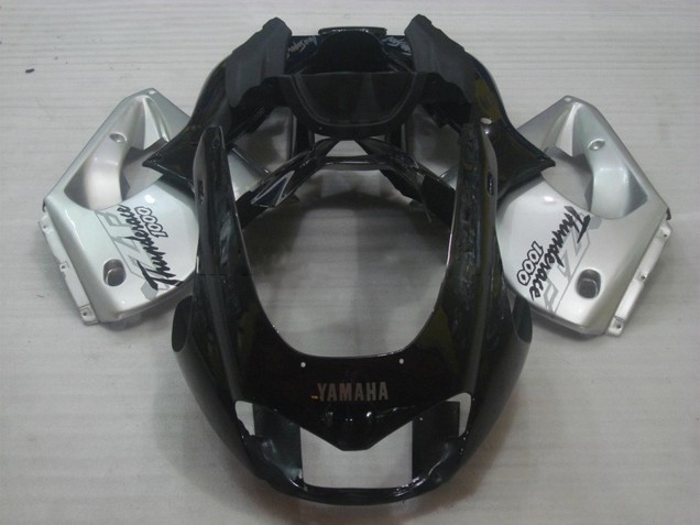 Yamaha YZF 1000R Thunderace Motorrad Verkleidung 1997-2007 - Schwarz Silber Thunderace