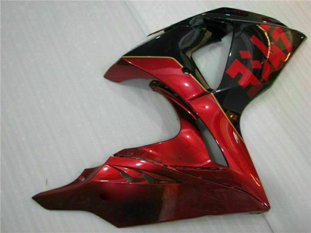 Suzuki GSXR 1000 Motorrad Verkleidung 2009-2016 - Rot Glanzendes Schwarz