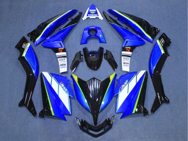 Yamaha TMAX530 Motorrad Verkleidung 2015-2016 - Weiss Blau Schwarz