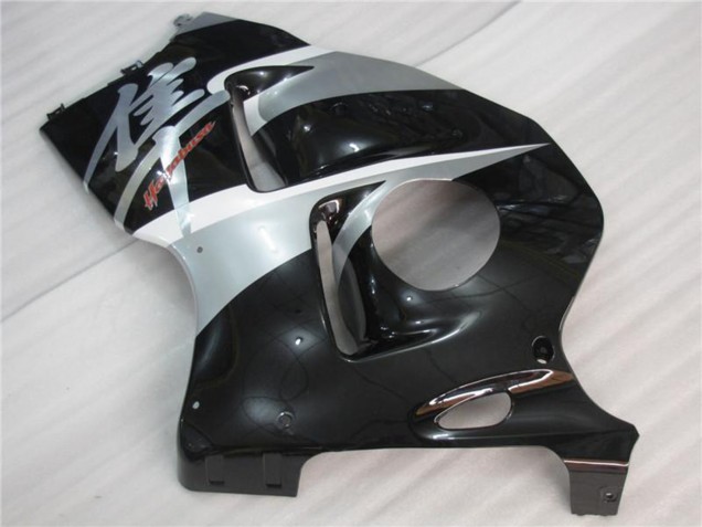Suzuki GSXR 1300 Hayabusa Motorrad Verkleidung 1996-2007 - Silber Schwarz