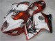 Suzuki GSXR 1300 Hayabusa Motorrad Verkleidung 1996-2007 - Weiss Orange Schwarz