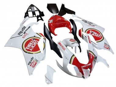 Aprilia RSV1000 Motorrad Verkleidung 2003-2006 - Weiss Rot Lucky Strike Motul 34