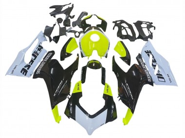 Ducati Panigale V2 Motorrad Verkleidung 2020-2024 - Weiss Limetten Grun Glanzendes Schwarz Stein Dinse VR 46