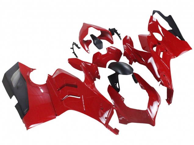 Ducati Panigale V4 V4S Motorrad Verkleidung 2020-2021 - Rot Matt Schwarz