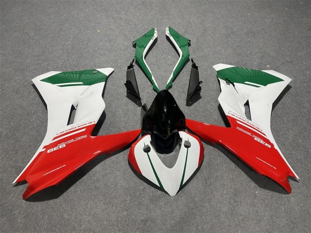 Ducati Supersport 939/939S Motorrad Verkleidung 2017-2022 - Weiss Rot Grun
