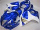 Suzuki GSXR 1300 Hayabusa Motorrad Verkleidung 2008-2020 - Weiss Blau