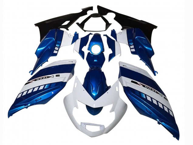 BMW K1200S Motorrad Verkleidung 2005-2010 - Weiss Blau