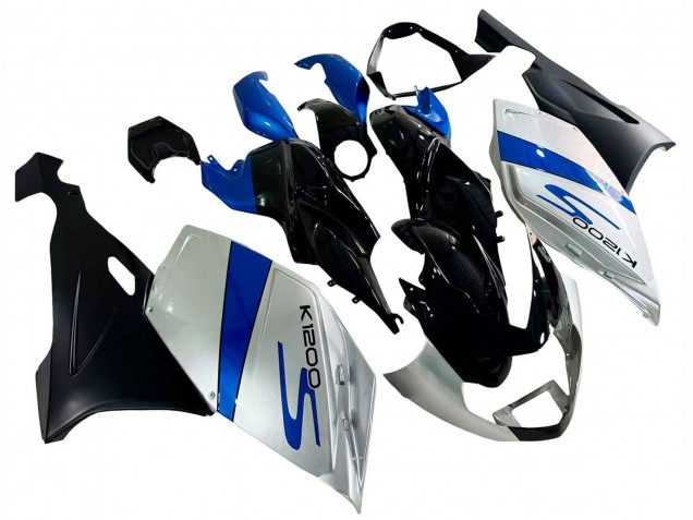 BMW K1200S Motorrad Verkleidung 2005-2010 - Silber Blau Schwarz