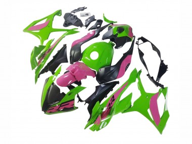 BMW S1000RR Motorrad Verkleidung 2023-2024 - Rosa Grun Schwarz