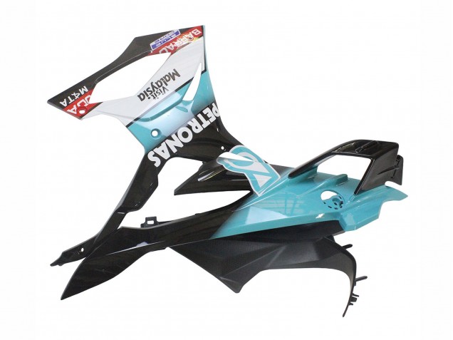 BMW S1000RR Motorrad Verkleidung 2023-2024 - Hellblau Matt Schwarz Petronas