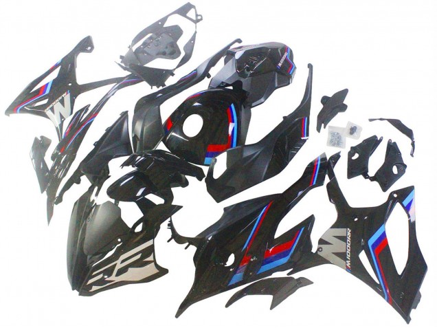 BMW S1000RR Motorrad Verkleidung 2023-2024 - Schwarz Blau Rot