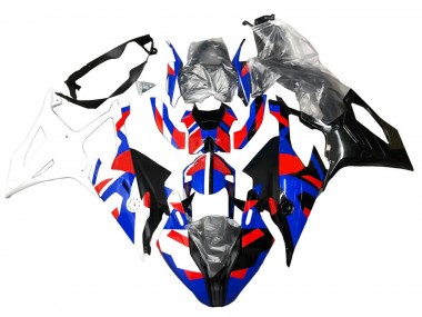 BMW S1000RR Motorrad Verkleidung 2019-2022 - Blau Rot Weiss