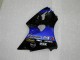Kawasaki ZX6R Motorrad Verkleidung 2000-2002 - Blau Glanzendes Schwarz Elf Bridgestone