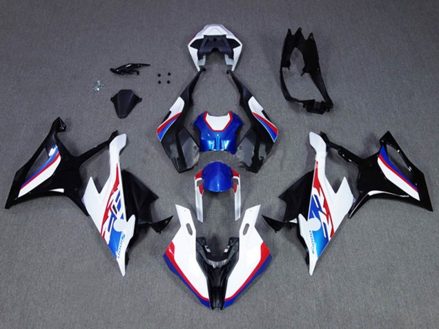 BMW S1000RR Motorrad Verkleidung 2019-2022 - Blau Weiss Rot