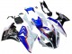 BMW S1000RR Motorrad Verkleidung 2017-2018 - Weiss Blau Rot Glanzendes Schwarz