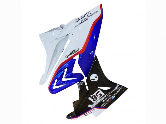 BMW S1000RR Motorrad Verkleidung 2017-2018 - Weiss Blau Rot Glanzendes Schwarz