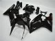 Kawasaki ZX6R Motorrad Verkleidung 2003-2004 - Glanzendes Schwarz
