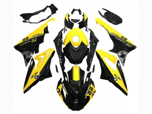BMW S1000RR Motorrad Verkleidung 2017-2018 - Gelb Schwarz
