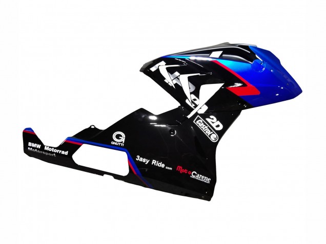 BMW S1000RR Motorrad Verkleidung 2015-2016 - Rot Blau Schwarz Glanzendes Schwarz