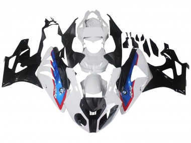 BMW S1000RR Motorrad Verkleidung 2009-2014 - Weiss Rot Blau Glanzendes Schwarz HP Becker Carbon