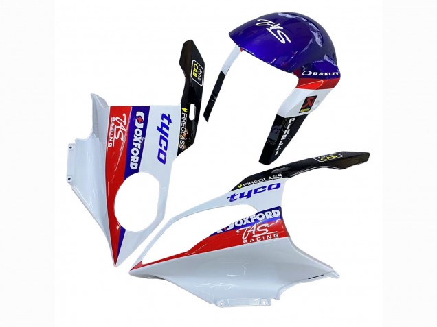 BMW S1000RR Motorrad Verkleidung 2009-2014 - Weiss Rot Blau Schwarz Tyco