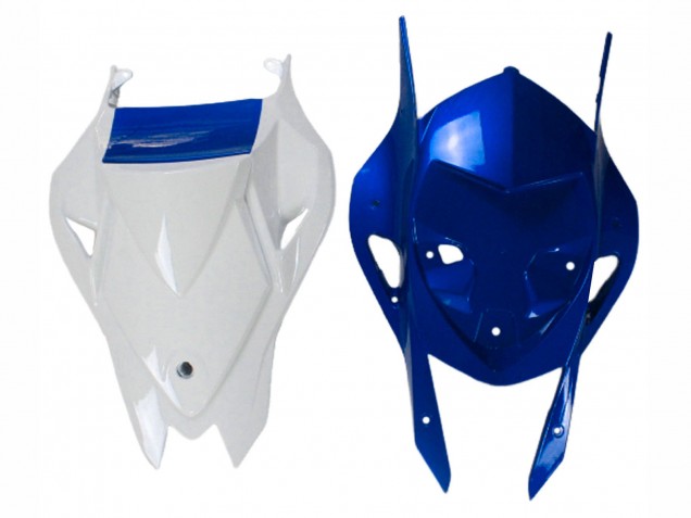 BMW S1000RR Motorrad Verkleidung 2009-2014 - Weiss Blau Glanzendes Schwarz Castrol