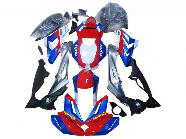 BMW S1000R Motorrad Verkleidung 2014-2016 - Rot Blau