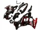 Suzuki GSX600F/GSX750F Motorrad Verkleidung 2004-2006 - Glanzendes Schwarz Rot Flamme