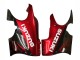 Suzuki GSX600F/GSX750F Motorrad Verkleidung 2004-2006 - Glanzendes Schwarz Rot Flamme
