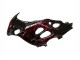 Suzuki GSX600F/GSX750F Motorrad Verkleidung 2004-2006 - Glanzendes Schwarz Rot Flamme
