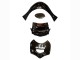 Suzuki GSX600F/GSX750F Motorrad Verkleidung 2004-2006 - Glanzendes Schwarz Rot Flamme