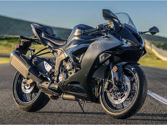 Kawasaki ZX6R Motorrad Verkleidung 2023-2025 - Matt Schwarz