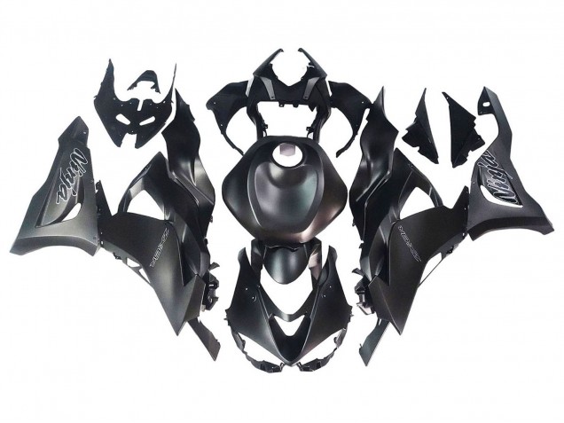 Kawasaki ZX6R Motorrad Verkleidung 2023-2025 - Matt Schwarz