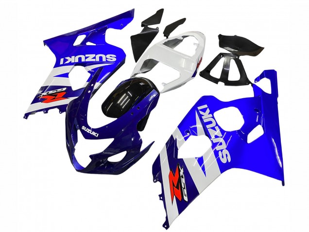 Suzuki GSXR 600 / GSXR 750 Motorrad Verkleidung Kit 2004-2005 - Weiss Blau Schwarz Rot