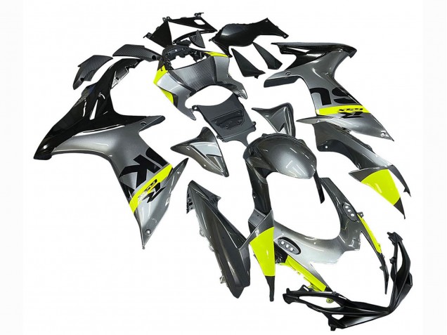 Suzuki GSXR 600 / GSXR 750 Motorrad Verkleidung 2011-2024 - Silber Gelb Schwarz